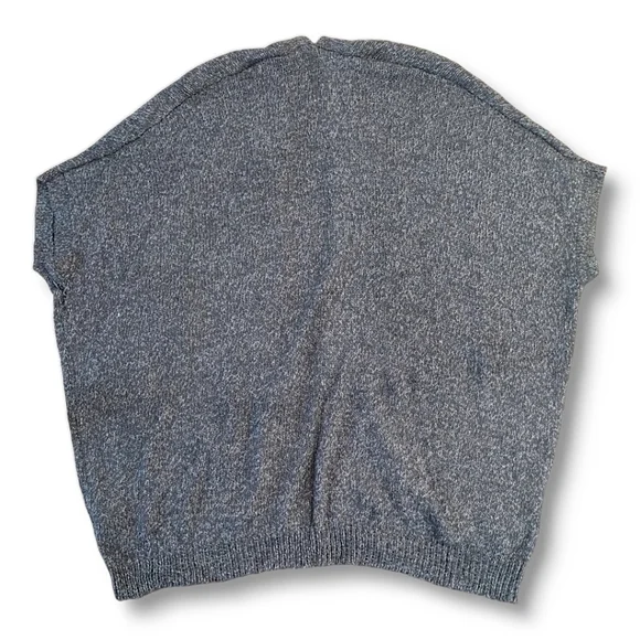 Harlow Plus Size Black Heather Open Front Knit Cardigan | Plus O/S - Picture 5 of 7